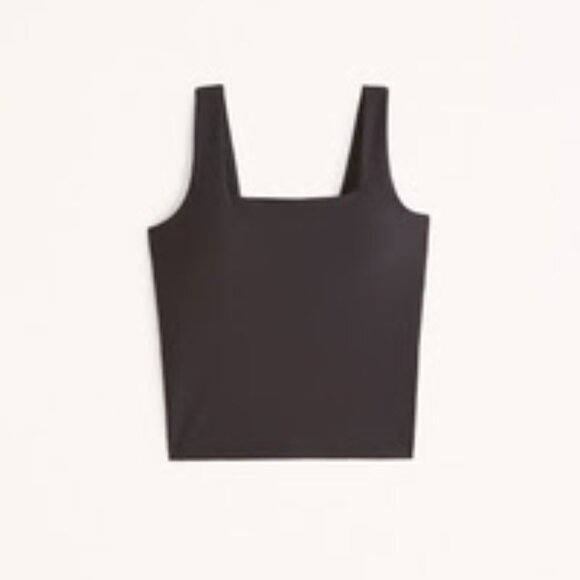 Abercrombie YPB sculptLUX Waist-Length Squareneck Slim Tank - Picture 1 of 4